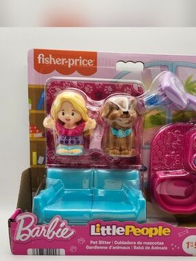 Fisher-Price Barbie Little People Pet Sitter Playset - Pink & Teal